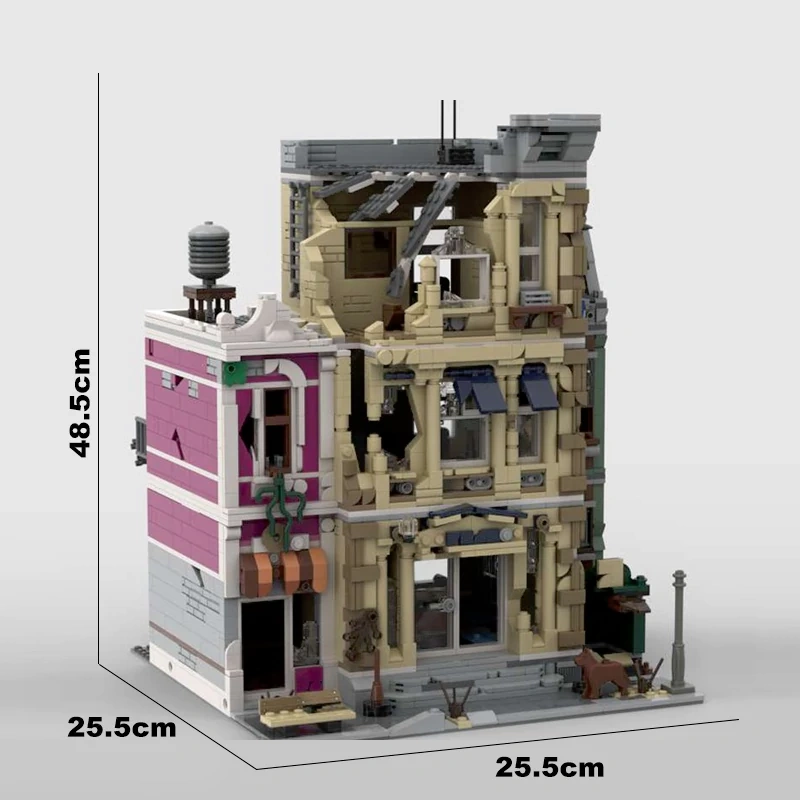 [Pre-sale] Studio MOC 66832 Apocalypse Police Station Europe Warehouse Express