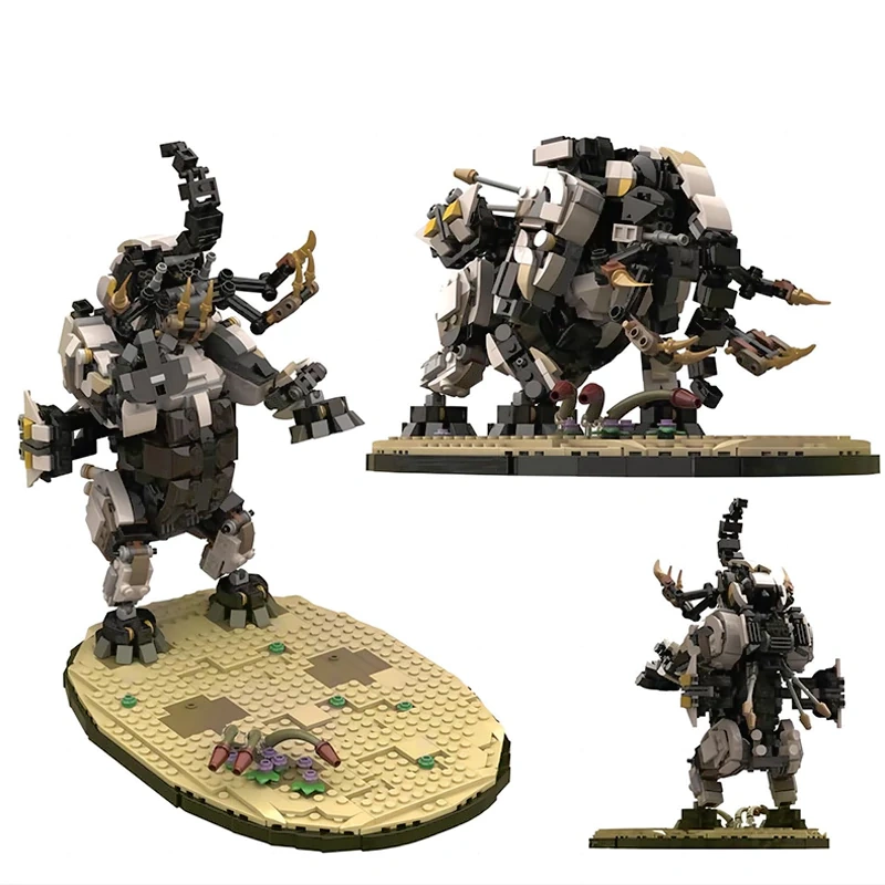 Studio MOC 125382 Horizon Forbidden West Tremortusk With Stand