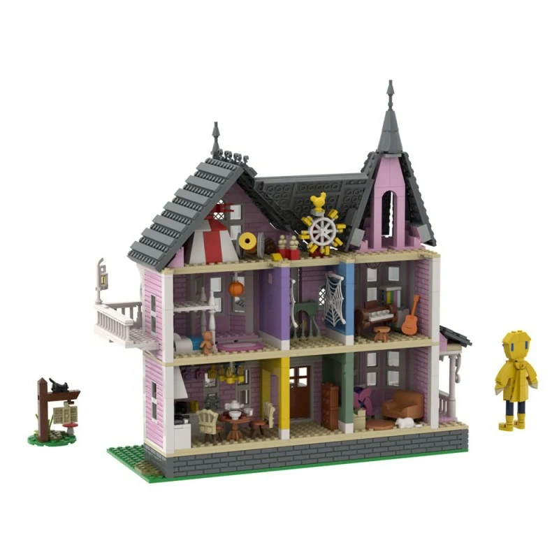 GoBricks MOC A1734 Coraline The Pink Palace