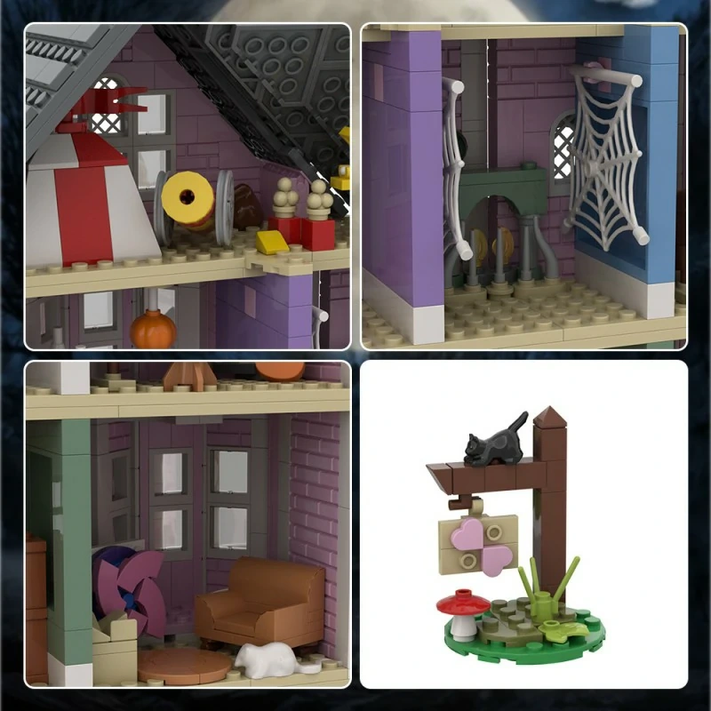 GoBricks MOC A1734 Coraline The Pink Palace