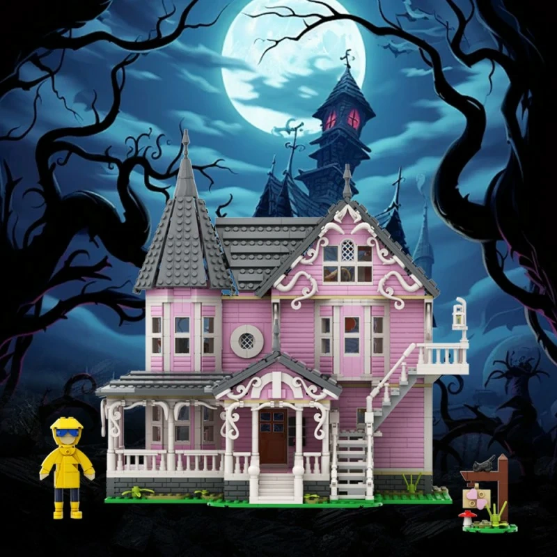 GoBricks MOC A1734 Coraline The Pink Palace