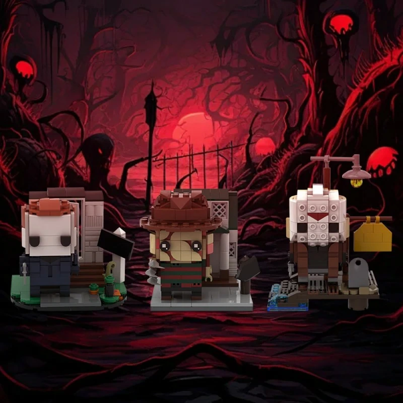 GoBricks MOC A0652 Halloween Friday The 13th A Nightmare On Elm Street Brickheadz