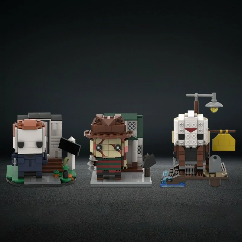 GoBricks MOC A0652 Halloween Friday The 13th A Nightmare On Elm Street Brickheadz
