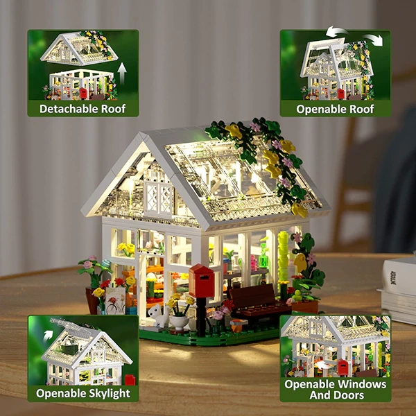MOC F-C9064 Fairy Tale Town Sunshine Flower House