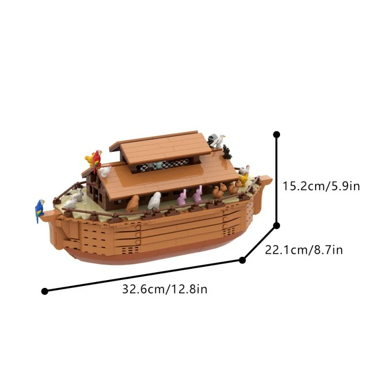GoBricks MOC A1793 Noah's Ark