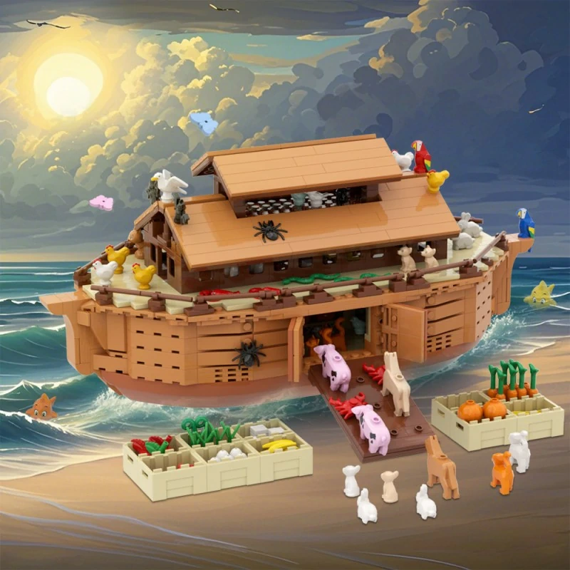 GoBricks MOC A1793 Noah's Ark