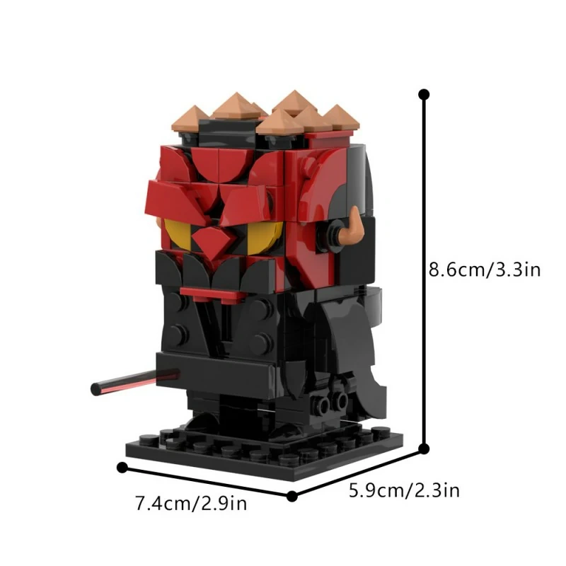 GoBricks MOC A1771 Darth Maul BrickHeadz The Star Wars