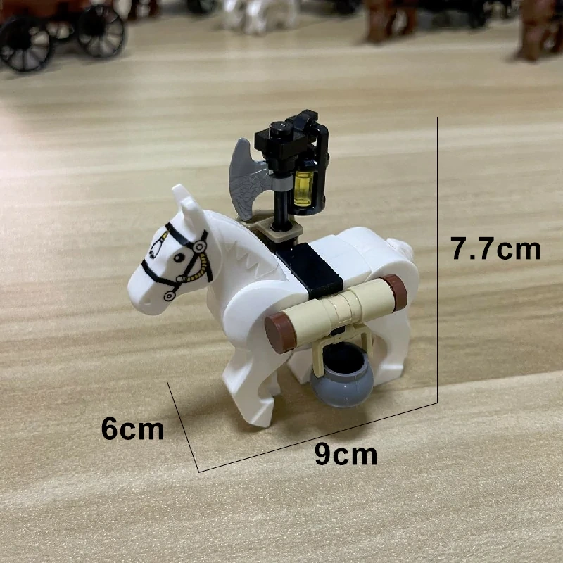 MOC 00325 Medieval Chariot Prisoner Car Military Weapon Accessories
