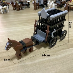 MOC Prison Wagon Carriage 73±pcs