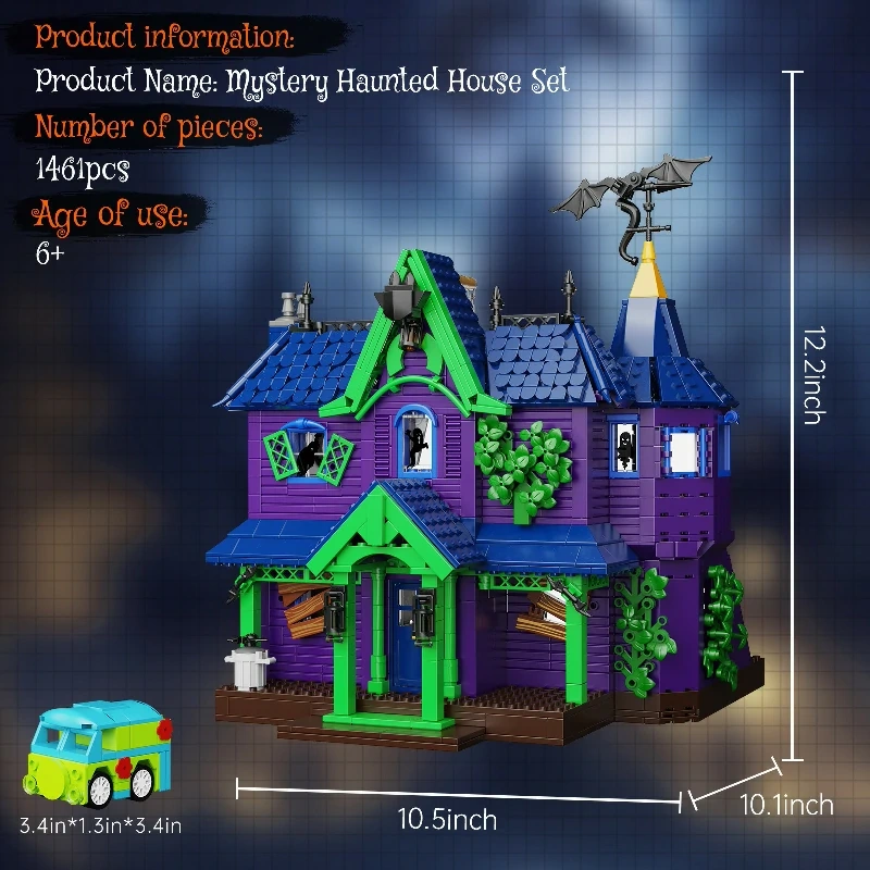 MOC F-C10238 Scooby Doo Haunted Mansion