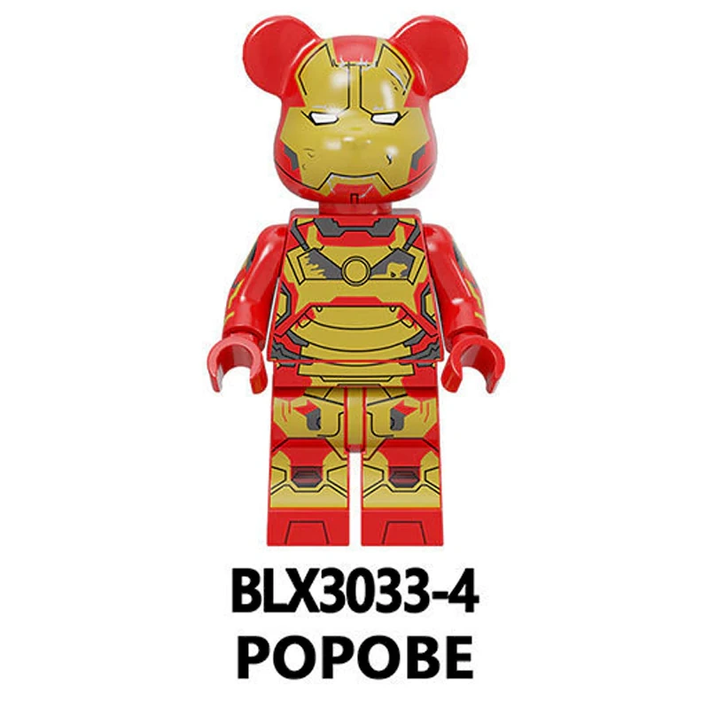 BLX 3033 Movie Cartoon Cute Bear Minifigures
