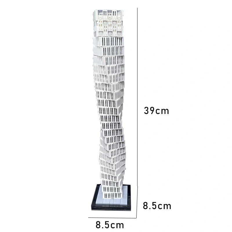 Studio MOC 152436 Cayan Tower Infinity Tower Dubai 1:800 Scale