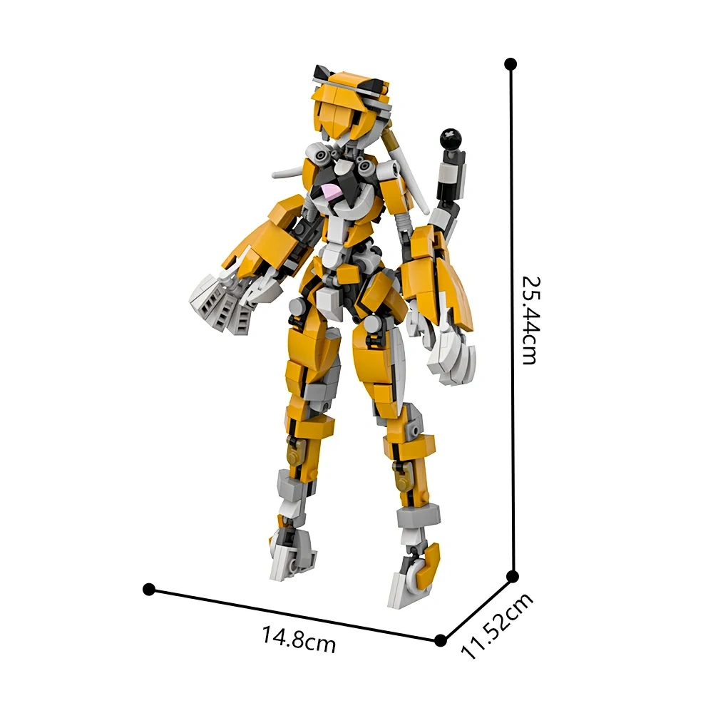 GoBricks MOC A1838 Tiger Girl