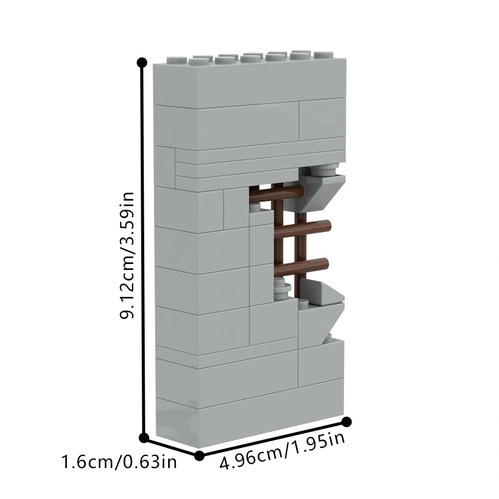 GoBricks MOC A1839 Broken Wall