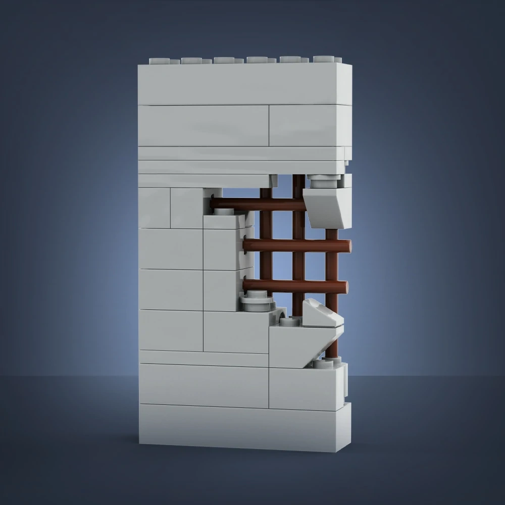 GoBricks MOC A1839 Broken Wall
