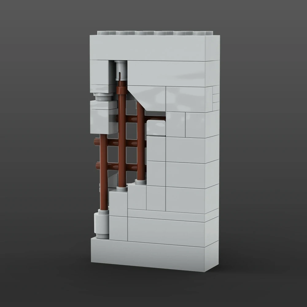 GoBricks MOC A1839 Broken Wall