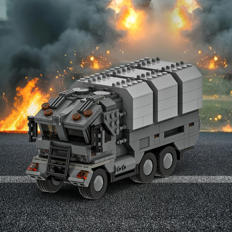 GoBricks MOC A1840 Futuristic Military Truck