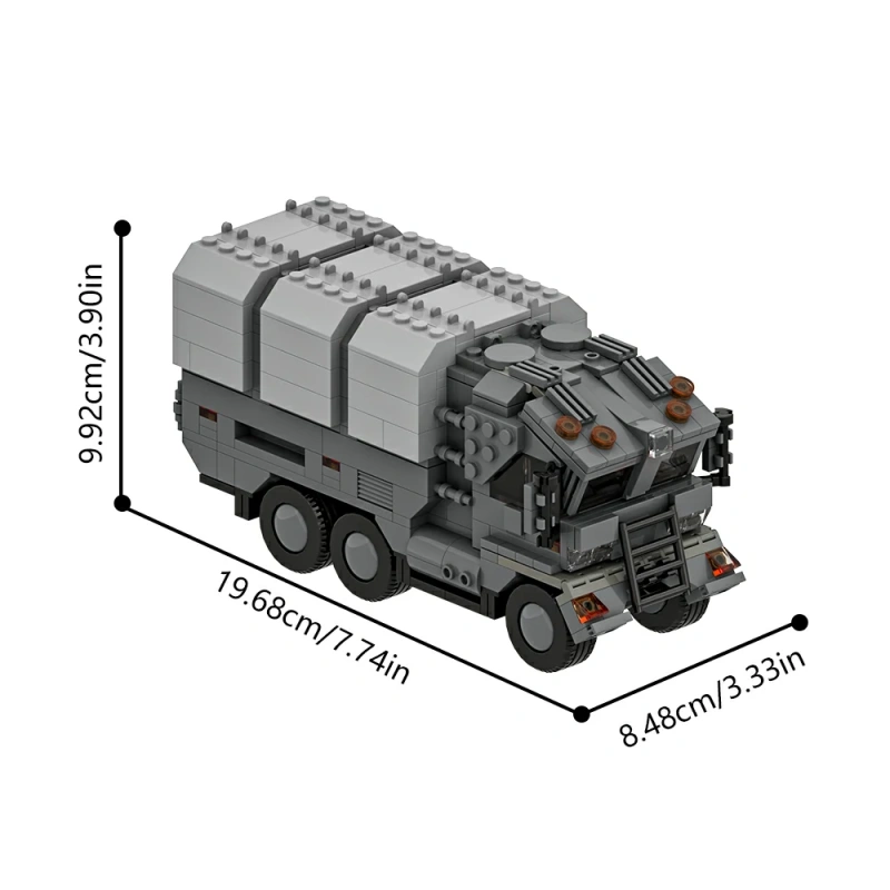 GoBricks MOC A1840 Futuristic Military Truck