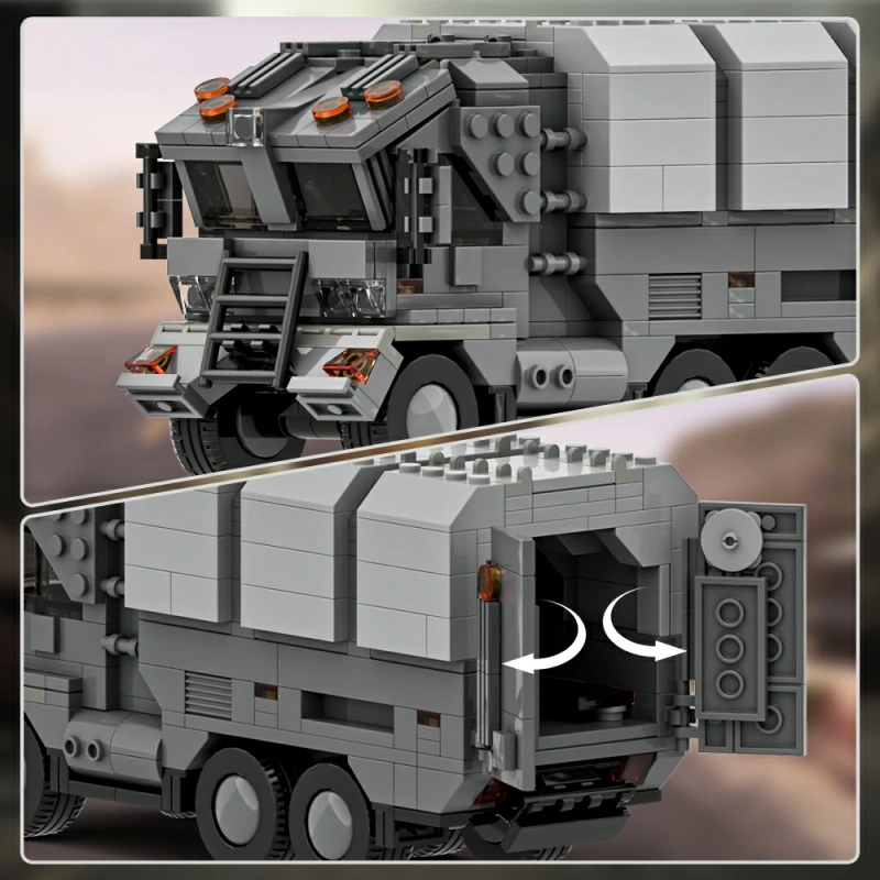 GoBricks MOC A1840 Futuristic Military Truck