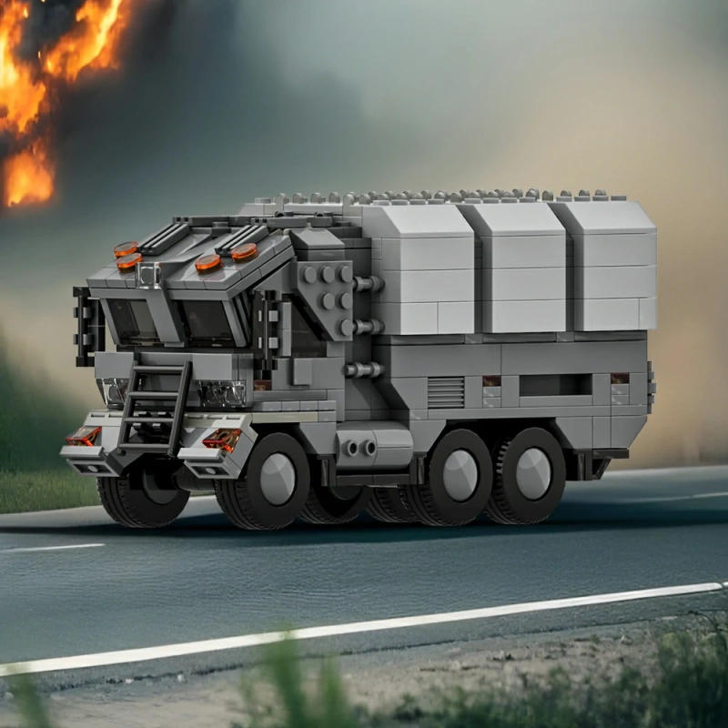 GoBricks MOC A1840 Futuristic Military Truck