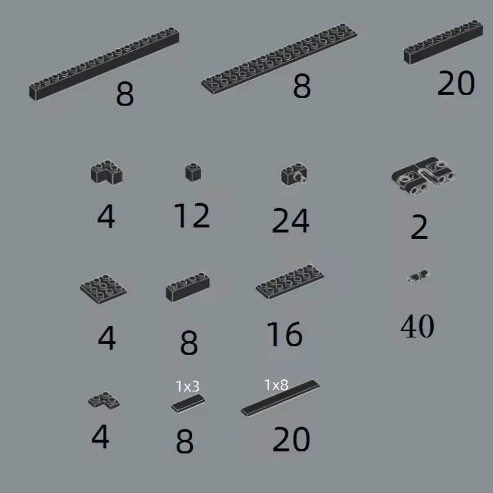 DIY Pixel Art Remix Painting MOC Parts Brick Mosaic Maker Accessory