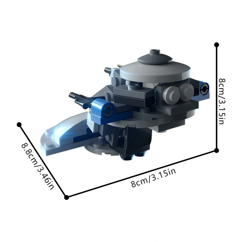 GoBricks MOC 167400 AAT Alternative Compatible 75359