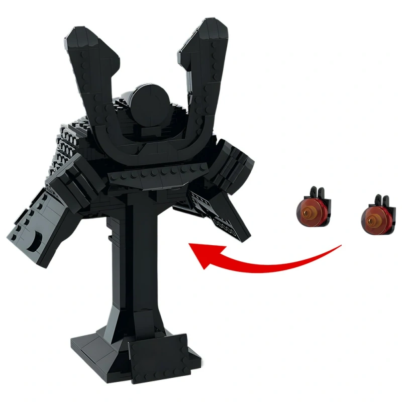 GoBricks MOC 204644 Lord Garmadon Helmet