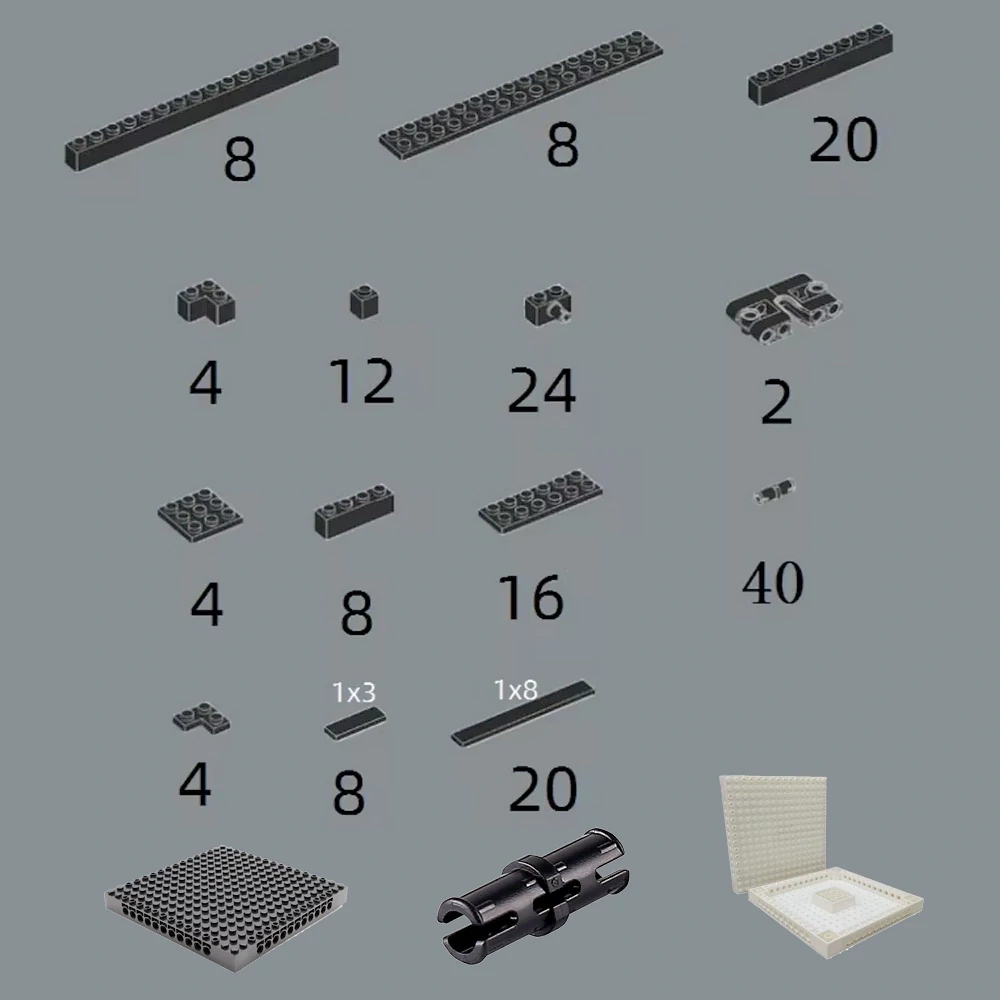 DIY Pixel Art Remix Painting MOC Parts Brick Mosaic Maker Accessory