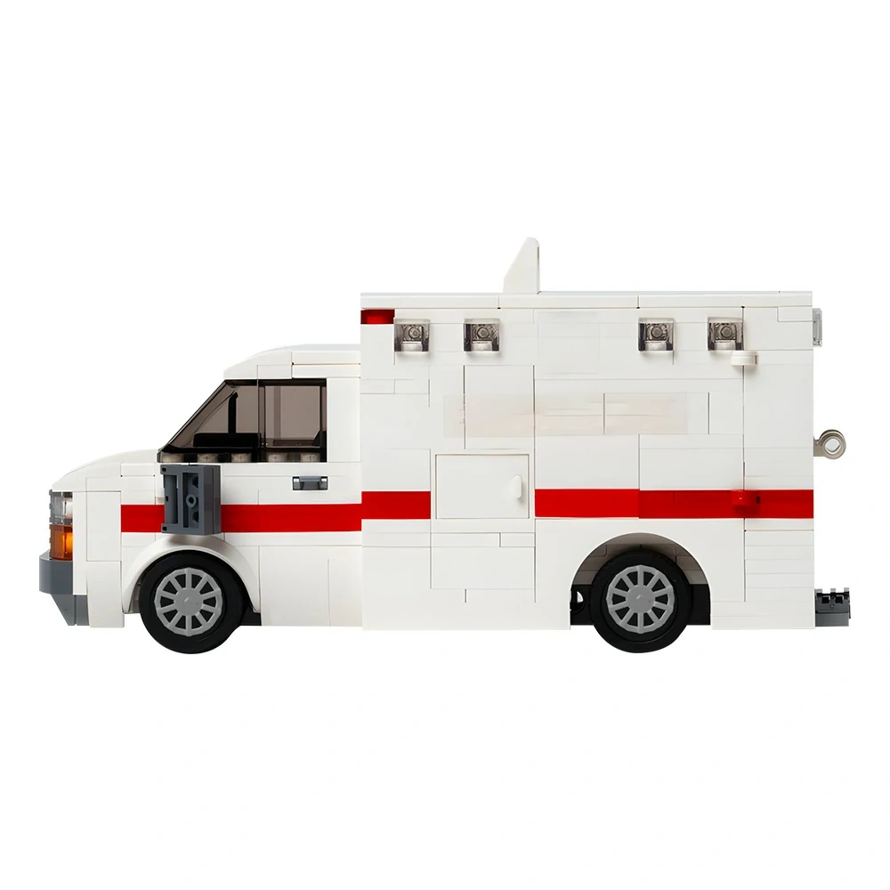 GoBricks MOC 203861 Ambulance With Full Interior