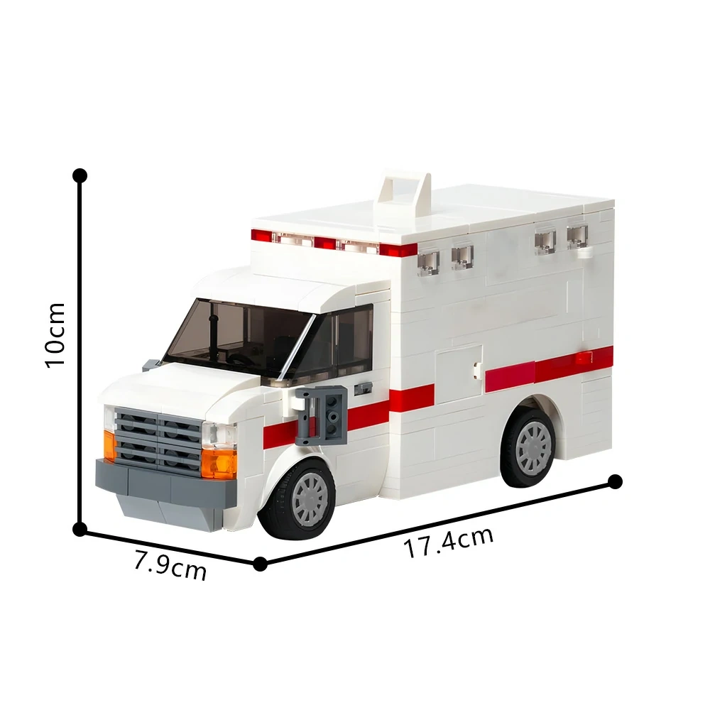 GoBricks MOC 203861 Ambulance With Full Interior