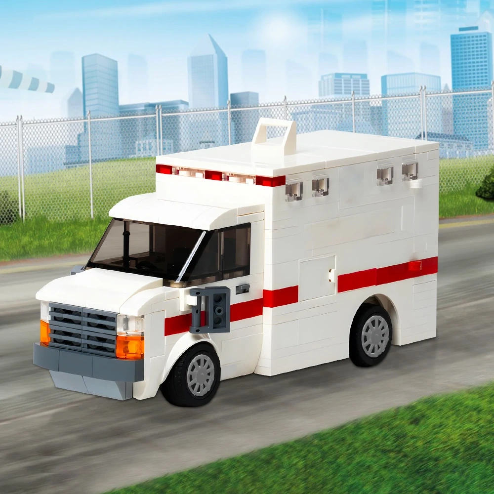 GoBricks MOC 203861 Ambulance With Full Interior