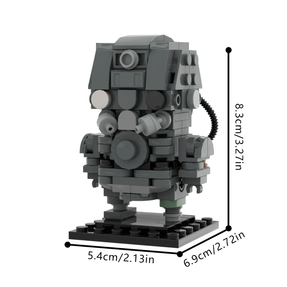 GoBricks MOC 204534 Star Wars Skeleton Crew SM-33 Brickheadz