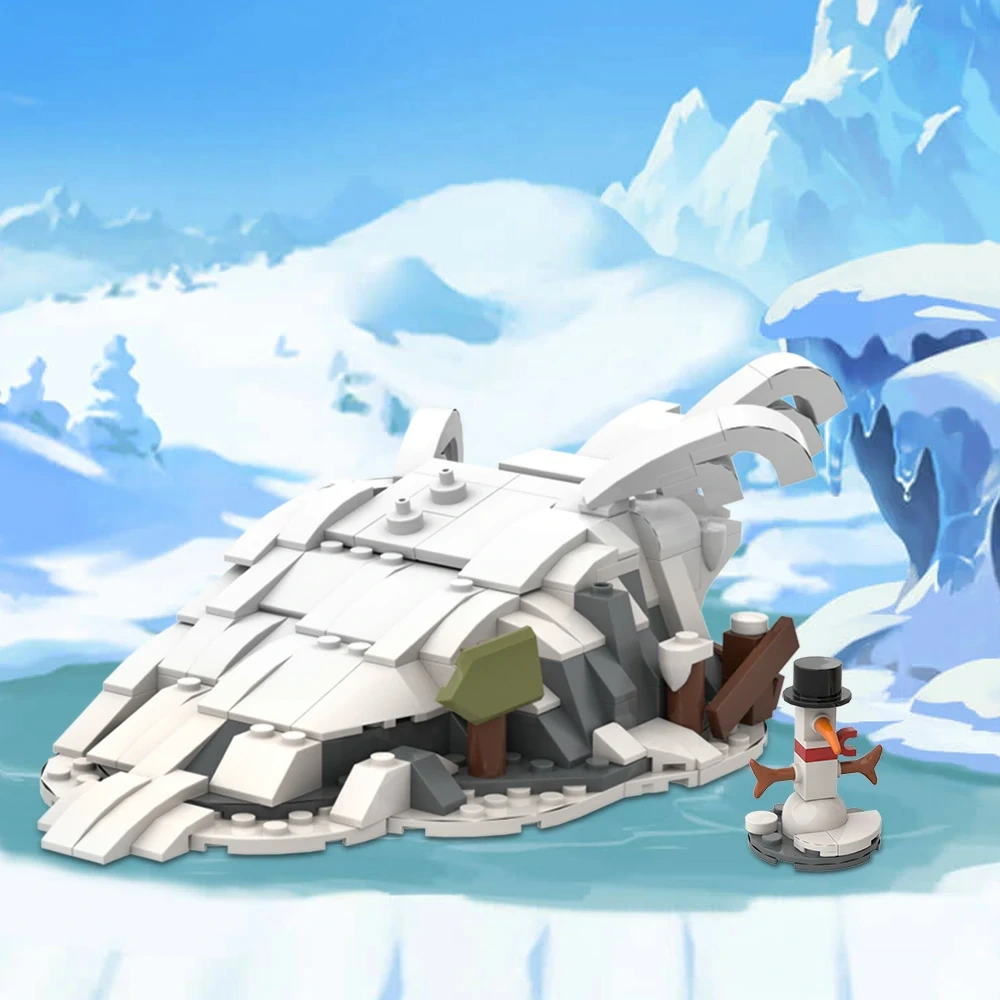 GoBricks MOC A1662 Calvin And Hobbes Sledding