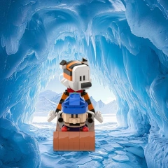 MOC-A1662Y02 Calvin and Hobbes Sledding Tigger 347±pcs