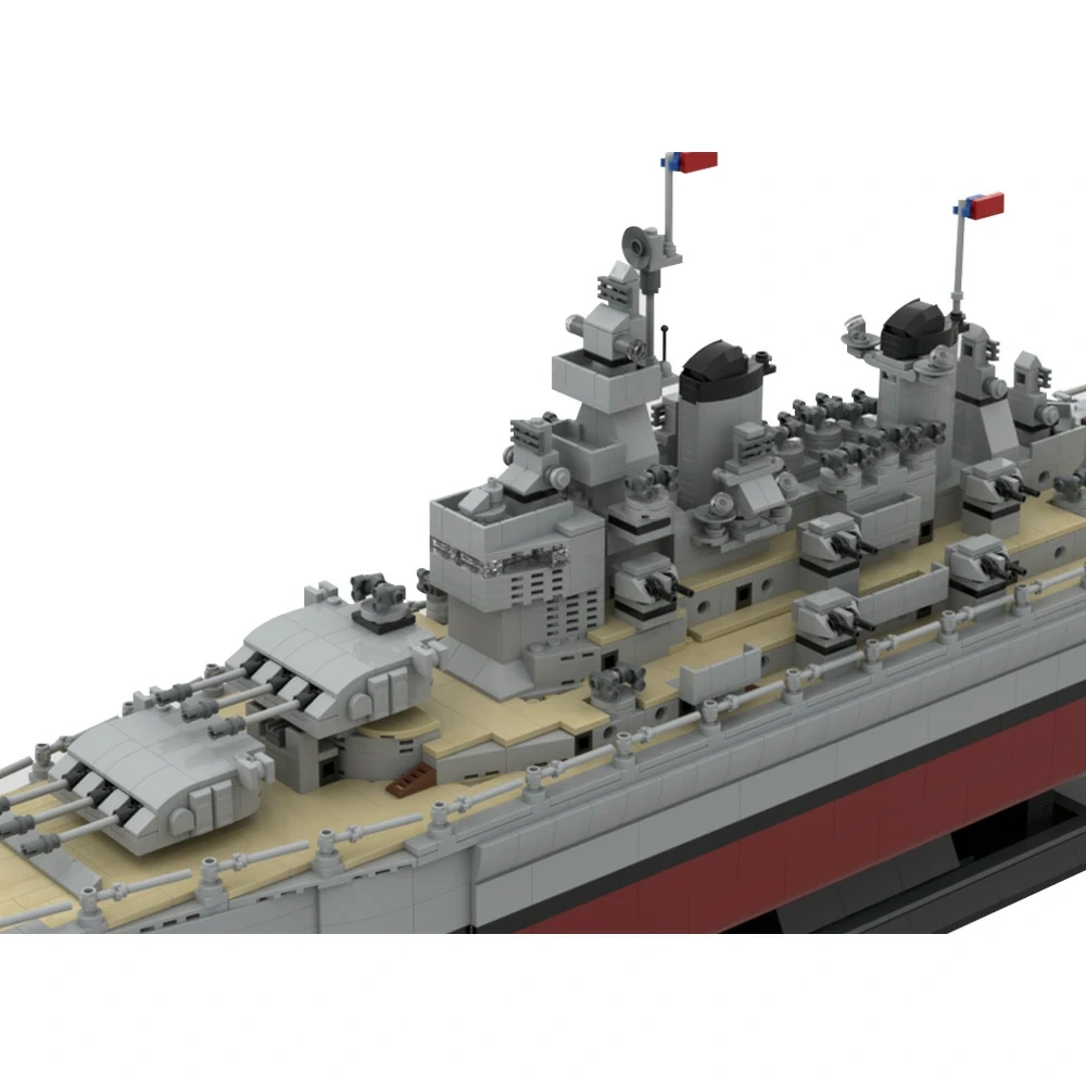 GoBricks MOC 196414 U.S Missouri BB-63