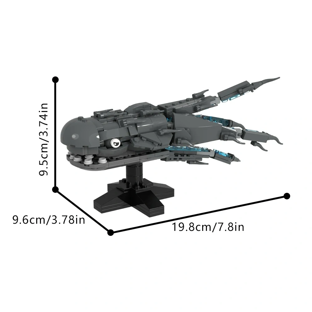 GoBricks MOC 200357 Purrgil Space Whale Size: L