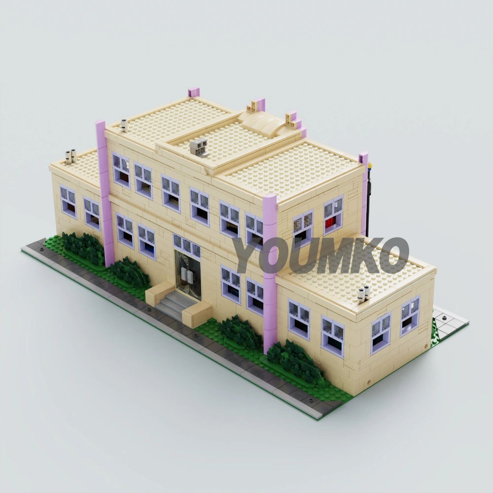 [Pre-Sale] [With Original Box] Studio MOC The Simpsons Springfield Elementary School Modular Europe Warehouse Express