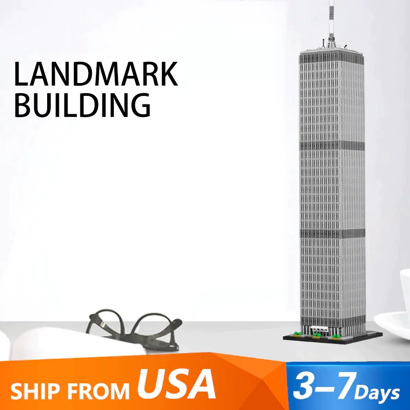 MOC 127129 World Trade Center 1:800 Scale US Warehouse Express