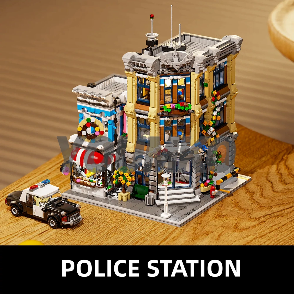 [Deal] Studio MOC Corner Police Station Brick Town