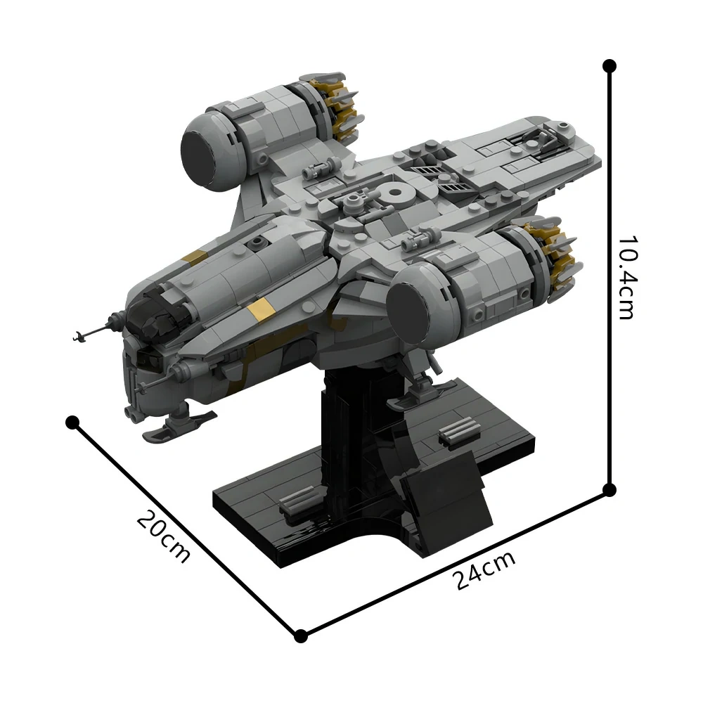Gobricks MOC 183462 Razor Crest Starship Collection Midi Scale