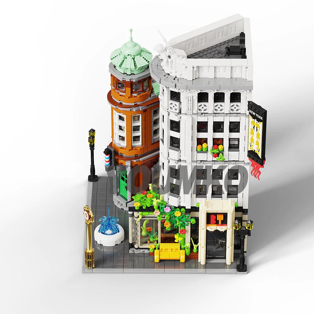 The front of the Custom Flatiron Building block.