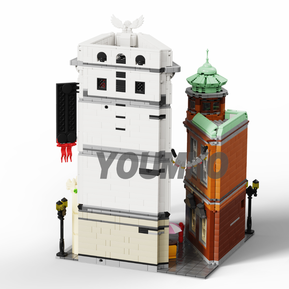 The back of the Custom Flatiron Building block.