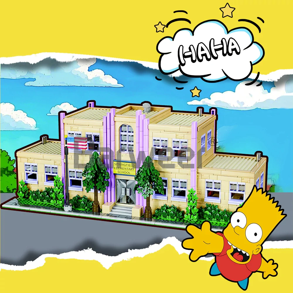 Studio MOC The Simpsons Springfield Elementary School Modular