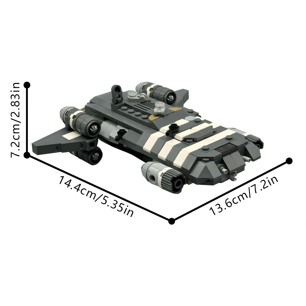 GoBricks MOC 207755 Midi-scale Onyx Cinder With Hull Demolition Function