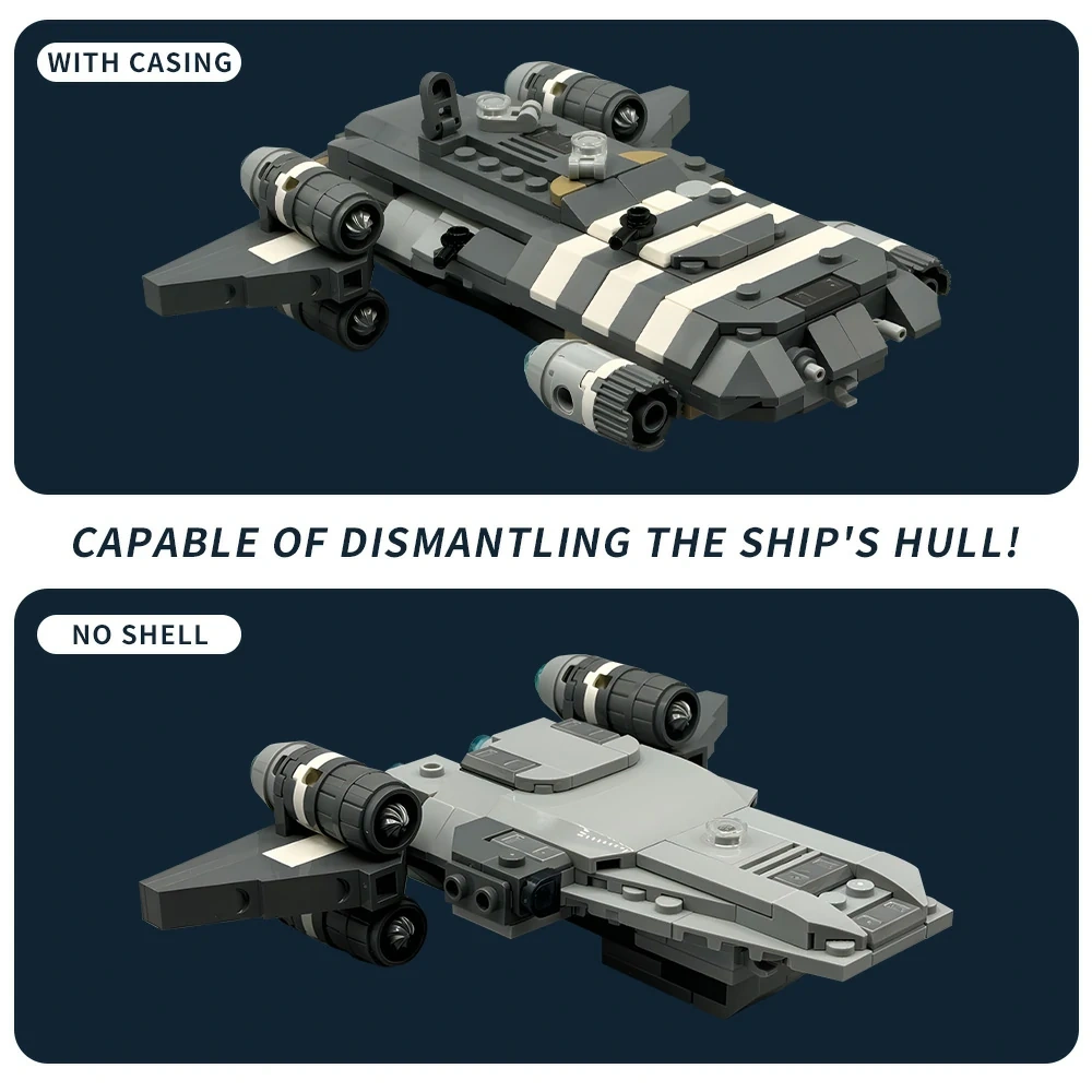 GoBricks MOC 207755 Midi-scale Onyx Cinder With Hull Demolition Function