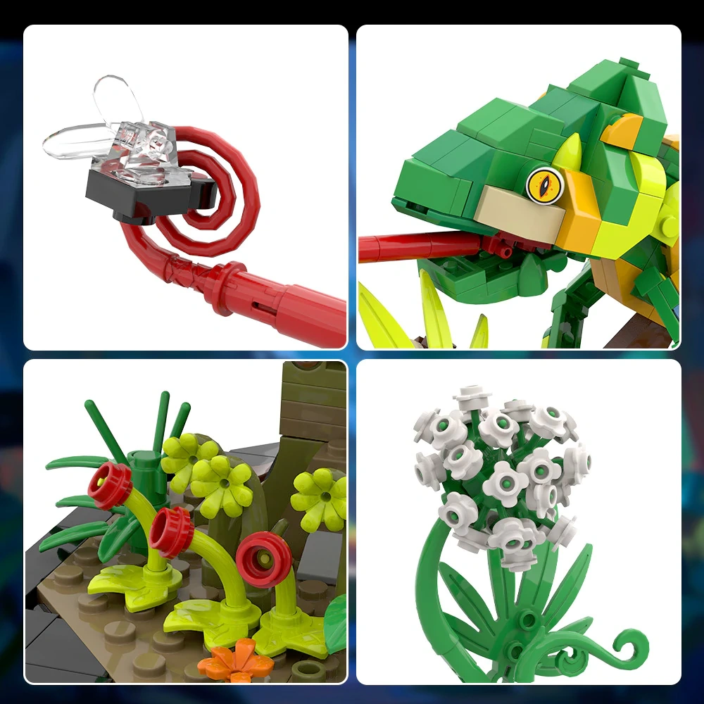 GoBricks MOC S0017 Reptiles Chameleon