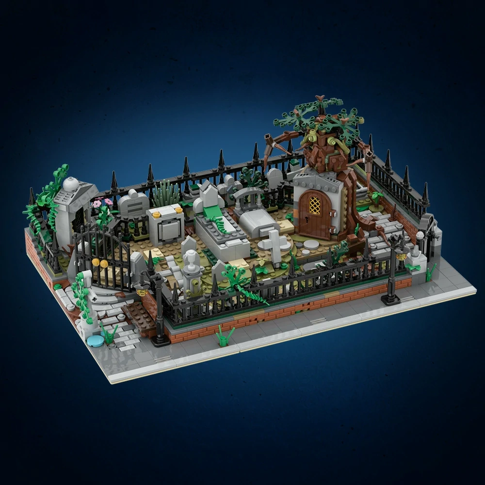 GoBricks MOC A1937 Module Graveyard And Concealed Side 70420 Units