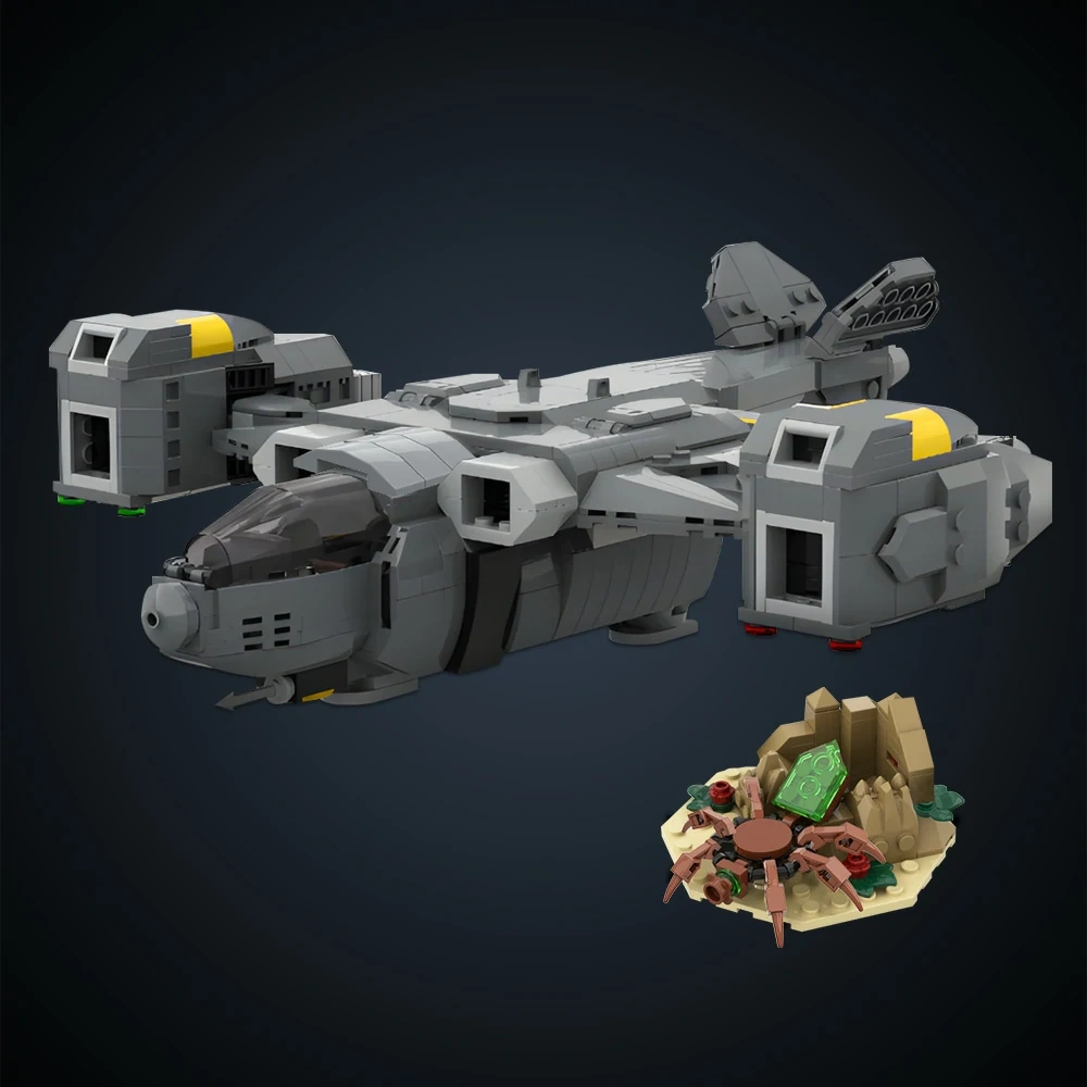 GoBricks MOC 179936 Helldivers 2 Pelican Shuttle