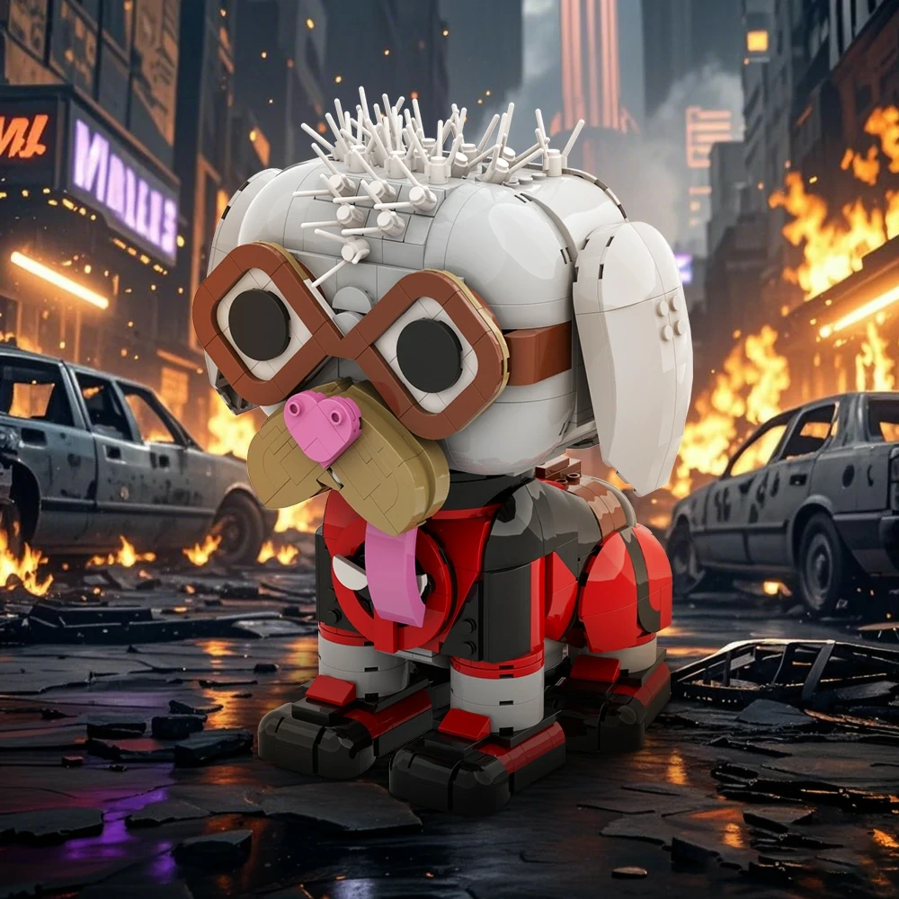 GoBricks MOC A2151 Deadpool Dog