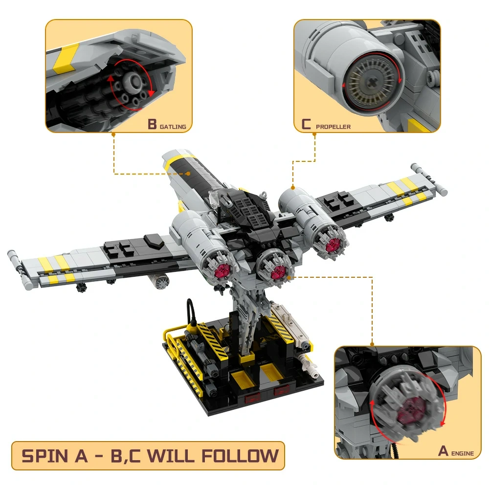GoBricks MOC A2120 HELLDIVERS Eagle close Air Support